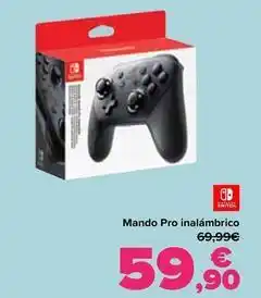 Carrefour Nintendo - mando pro inalámbrico oferta