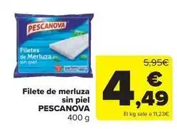 Carrefour Market Pescanova - filete de merluza sin piel oferta