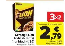 Carrefour Market Nestlé - cereales lion oferta