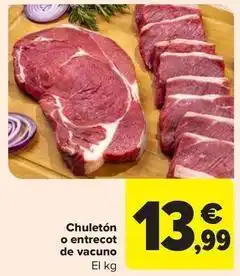 Carrefour Market Chuletón o entrecot de vacuno oferta