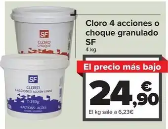 Carrefour Sf - cloro 4 acciones o choque granulado oferta