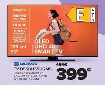 Carrefour Daewoo - tv d55dh55uqms oferta