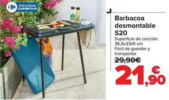 Carrefour Barbacoa desmontable s20 oferta