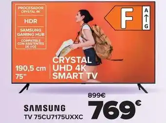 Carrefour Samsung - tv 75cu7175uxxc oferta