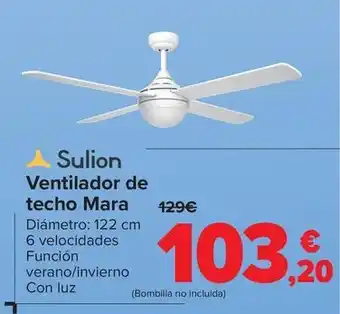 Carrefour Sulion - ventilador de techo mara oferta