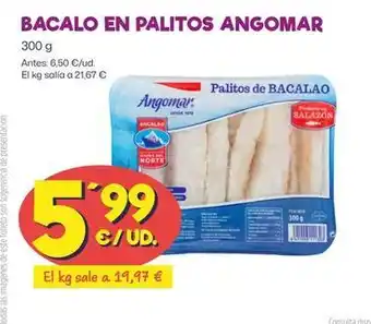 AhorraMas Angomar - bacalao en palitos oferta