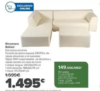 Carrefour Rinconera beliani oferta