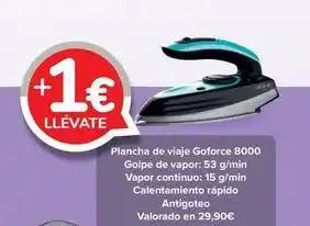 Carrefour Cecotec - plancha de viaje goforce 8000 oferta