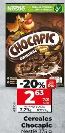 Dia Nestlé - cereales chocapic oferta