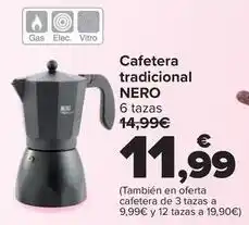 Carrefour Cafetera tradicional nero oferta