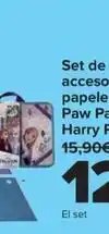 Carrefour Set de viaje con accesorios de papelería paw patrol frozen harry potter oferta