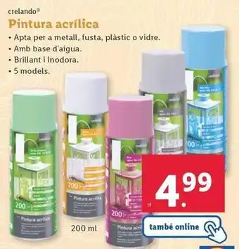 Lidl Crelando - pintura acrilica oferta
