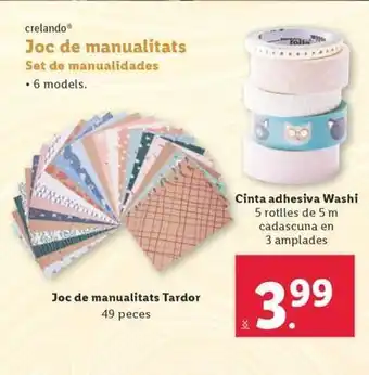 Lidl Crelando - set de manualidades oferta