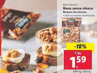 Lidl Alesto - nueces sin cascara oferta