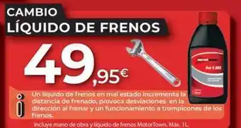 MotorTown Líquido de frenos oferta