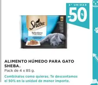 Hipercor Alimento Húmedo Para Gato Sheba Pack de 4 x 85g oferta