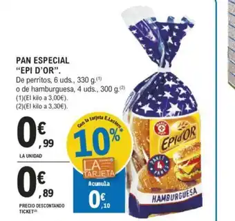 E.Leclerc PAN ESPECIAL "EPI D'OR". oferta