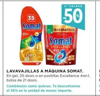 Hipercor Lavavajillas A Máquina Somat oferta