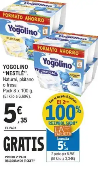 E.Leclerc YOGOLINO "NESTLÉ”. oferta