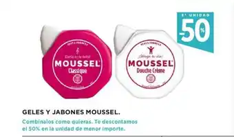 Hipercor Geles Y Jabones Moussel oferta