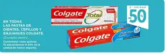 Hipercor Colgate En Todas Las Pastas De Dientes, Cepillos Y Enjuagues oferta
