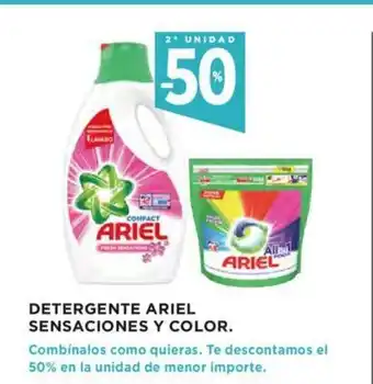 Hipercor Ariel Detergente Sensaciones Y Color oferta