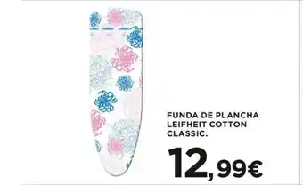 Hipercor Funda De Plancha Leifheit Cotton Classic oferta