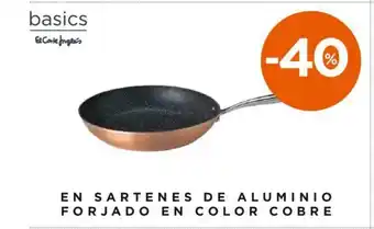 Hipercor basics En Sartenes De Aluminio Forjado En Color Cobre oferta