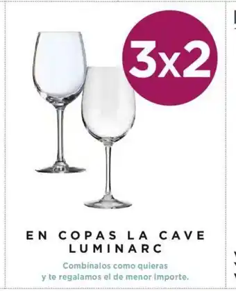 Hipercor En Copas La Cave Luminarc oferta