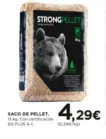 Hipercor Saco De Pellet 15kg. oferta