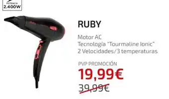 Hipercor Ruby Motor AC 2 Velocidades / 3 temperaturas oferta