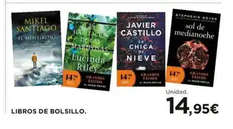 Hipercor Libros De Bolsillo oferta