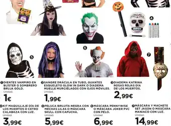Hipercor Kit Maquillaje Día De Los Muertos O Cetro Calabaza Con Luz oferta