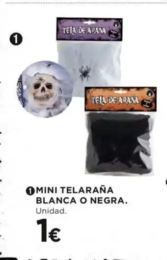 Hipercor Mini Telaraña Blanca O Negra oferta