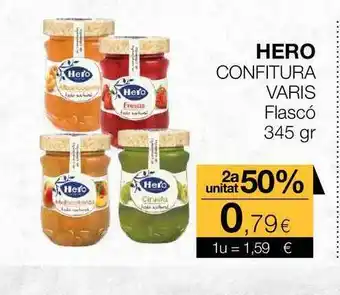 Plusfresc Hero Confitura Varis Flascó 345gr oferta