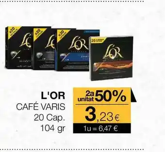 Plusfresc L'or Café Varis 20 Cpa. 104gr oferta