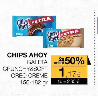 Plusfresc Chips Ahoy Galeta Crunchy&soft Oreo Creme 156-182gr oferta