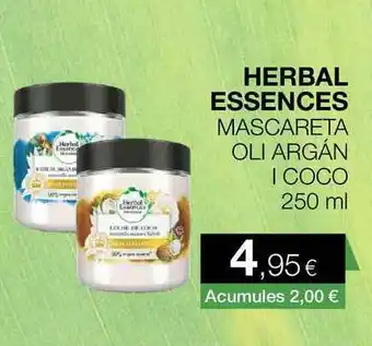 Plusfresc Herbal Essences Mascareta Oli Argán Coco 250ml oferta