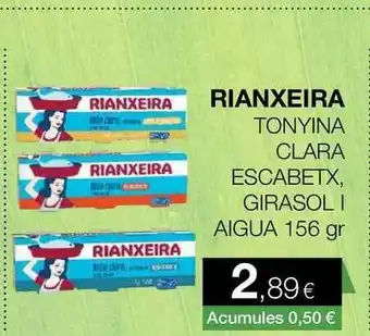 Plusfresc Rianxeira Tonyina Clara Escabetx Girasol Aigua 156gr oferta