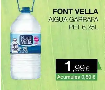 Plusfresc Font Vella Aigua Garrafa 6.25L oferta