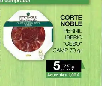 Plusfresc Corte Noble Pernil Iberic 70gr oferta