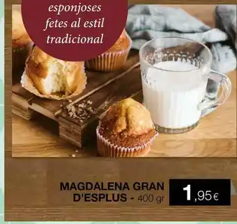 Plusfresc Magdalena Gran D'esplus 400gr oferta