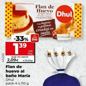 Dia Flan de huevo dhul oferta