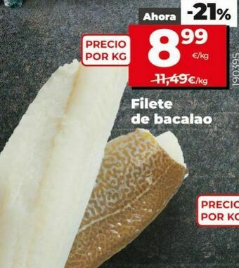 Dia Filetes de bacalao oferta