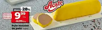 Dia Mousse de pato aoste oferta