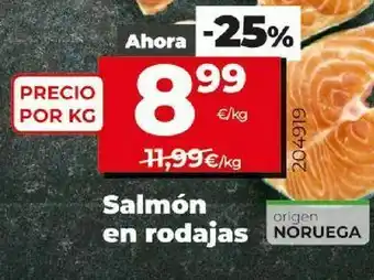 Dia Rodajas de salmón oferta