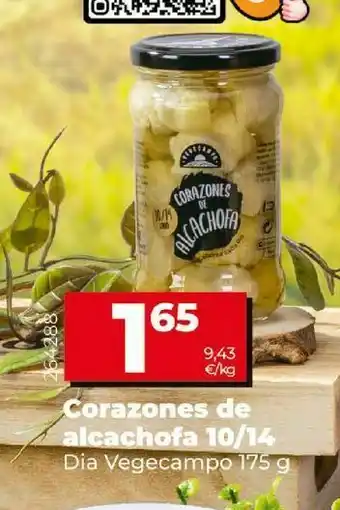 Dia Corazones de alcachofa 10/14 dia vegecampo oferta