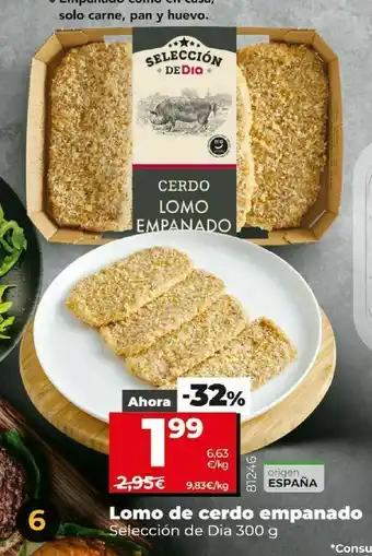 Dia Lomo de cerdo empanado oferta