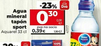 Dia Agua mineral tapon sport aquarel oferta