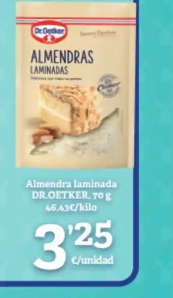 SPAR Fragadis Almendra laminada DR. OETKER, 70 g oferta